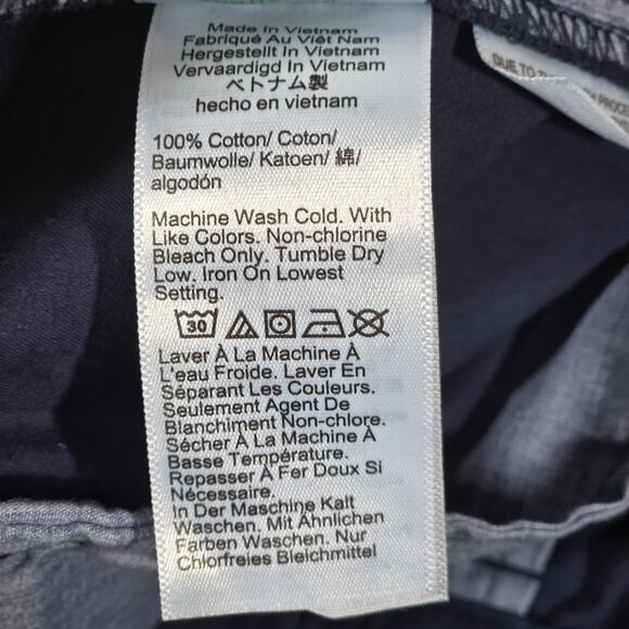 J. Crew Pleated button-front pant in chino Navy 12 NWT - Picture 7 of 10